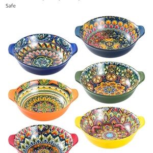 Vancasso Mandala Pattern Ceramic Bowls Set